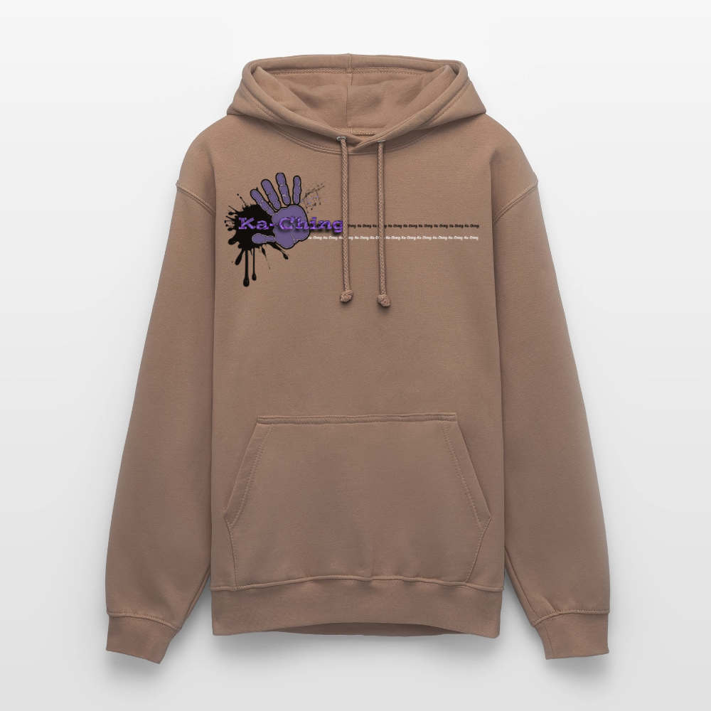 Unisex Hoodie Ching Purple logo - mocha