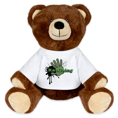 Ka-Ching Green Teddy Bear Brown - white