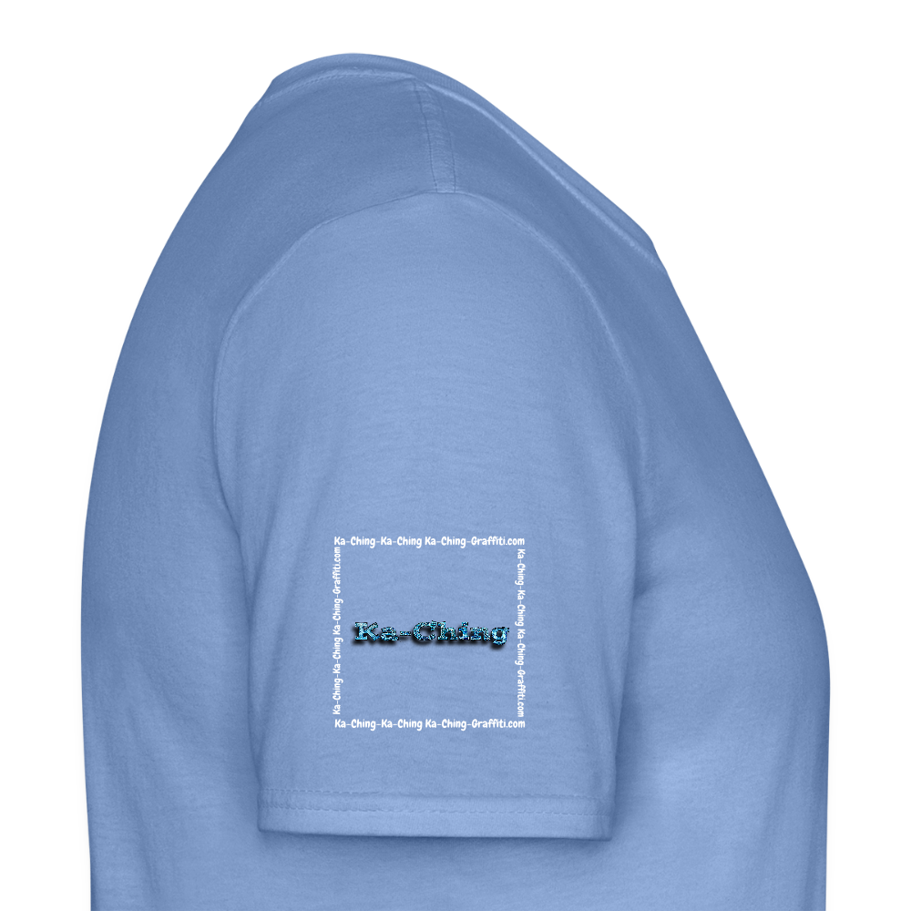 Unisex T-Shirt Ching Blue Logo WH/Dark CHBL-T-05d - carolina blue