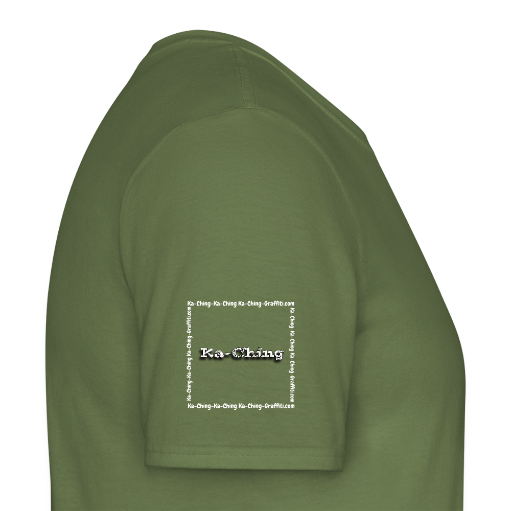 Unisex T-Shirt Ching Silver Logo WH/Dark CHSLR-T-03d - military green