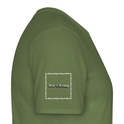 Unisex T-Shirt Ching Silver Logo WH/Dark CHSLR-T-03d - military green
