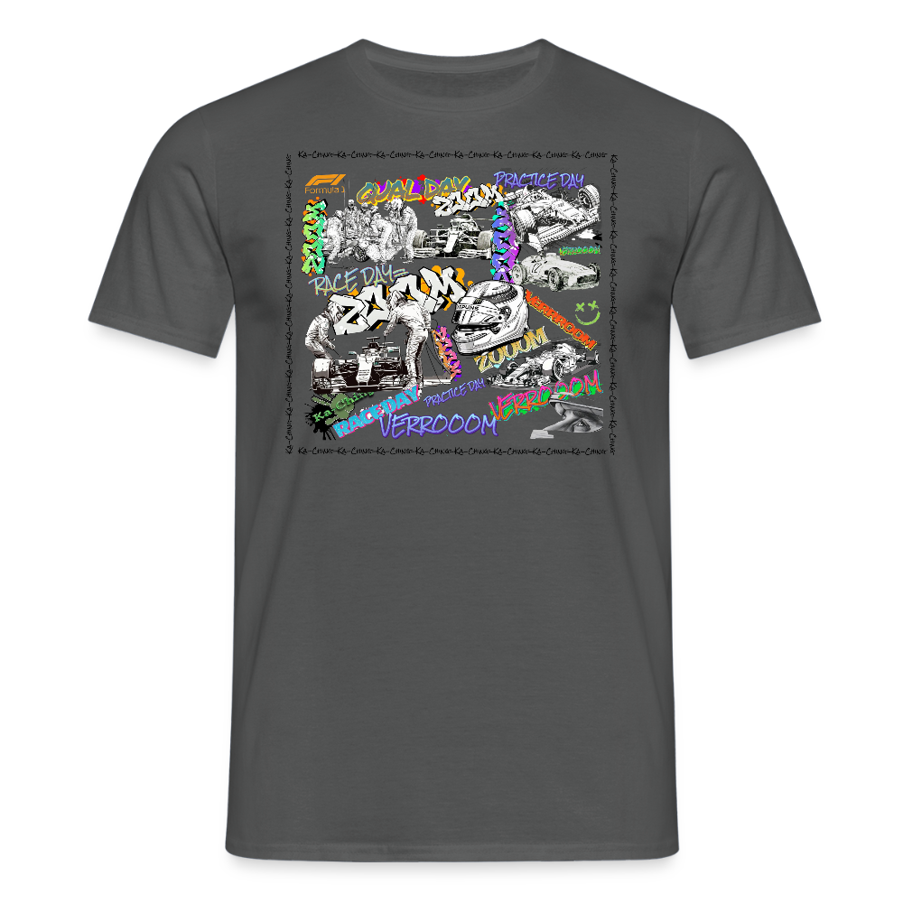 Unisex T-Shirt F1 Graffiti - charcoal grey