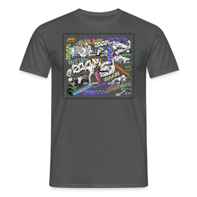 Unisex T-Shirt F1 Graffiti - charcoal grey
