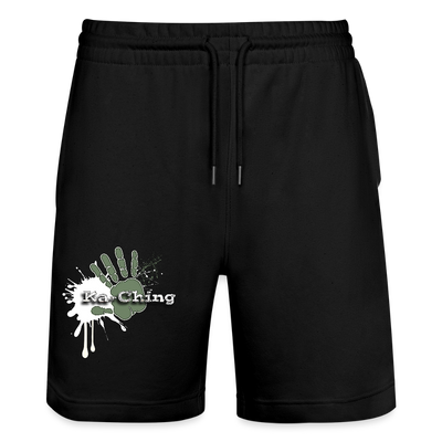 Ka-ching Unisex Jogging Shorts Ching Silver on black - black
