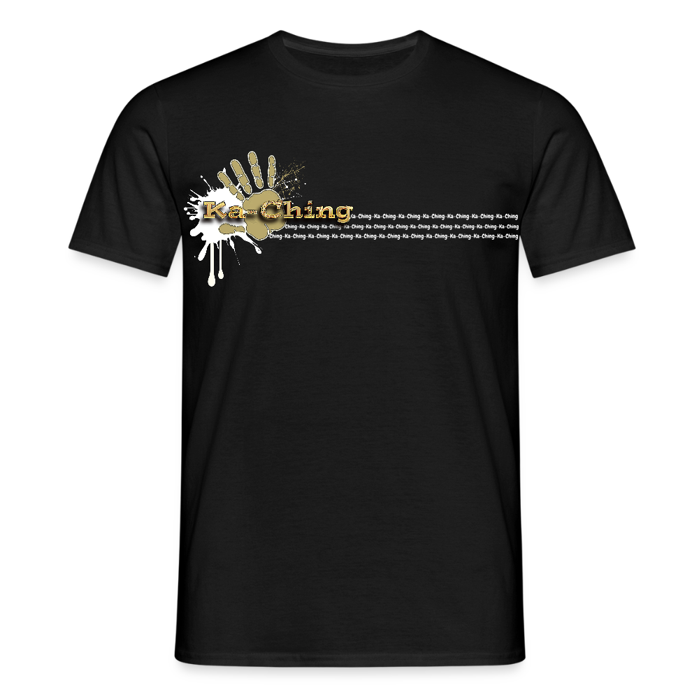 Unisex T-Shirt Ching Gold Logo WH/Dark CHGD-T-02d - black