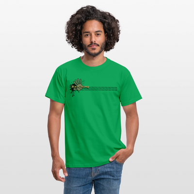 Ka-Ching T-Shirt Ching Gold Logo CHGD-T-02w - kelly green