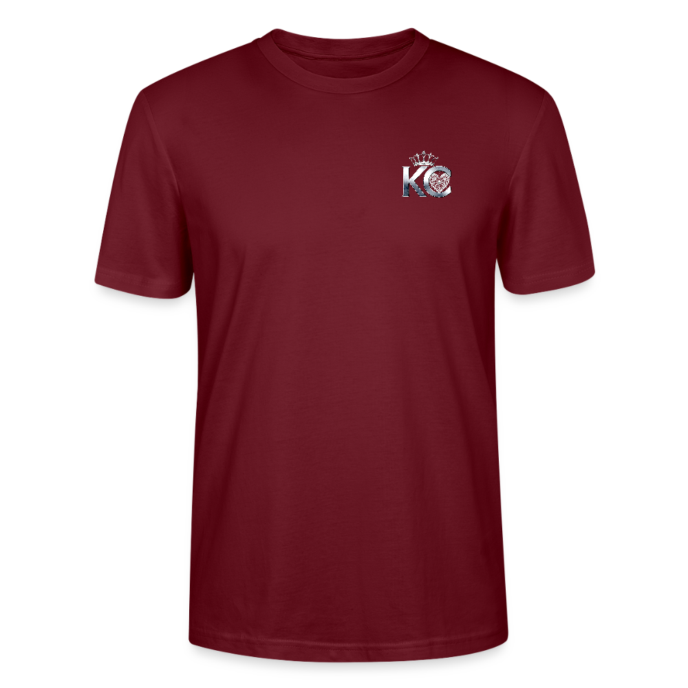 Spiders heart web Tee - burgundy