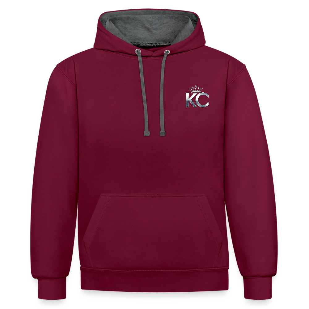 Silver Range City Bonds Robɓery 1990 Hoodie limited edition - burgundy/charcoal