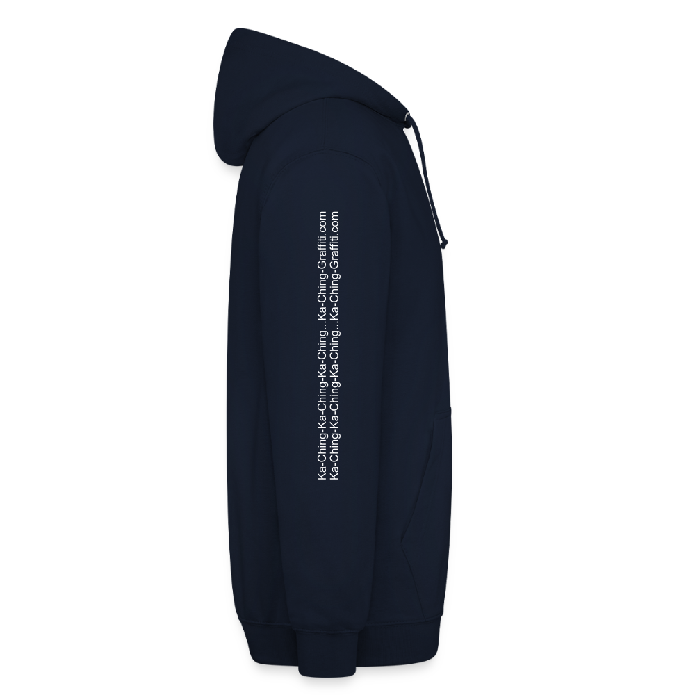Unisex Hoodie Ching Silver logo - navy