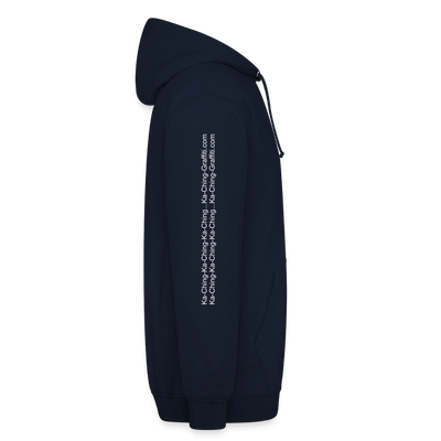 Unisex Hoodie Ching Silver logo - navy