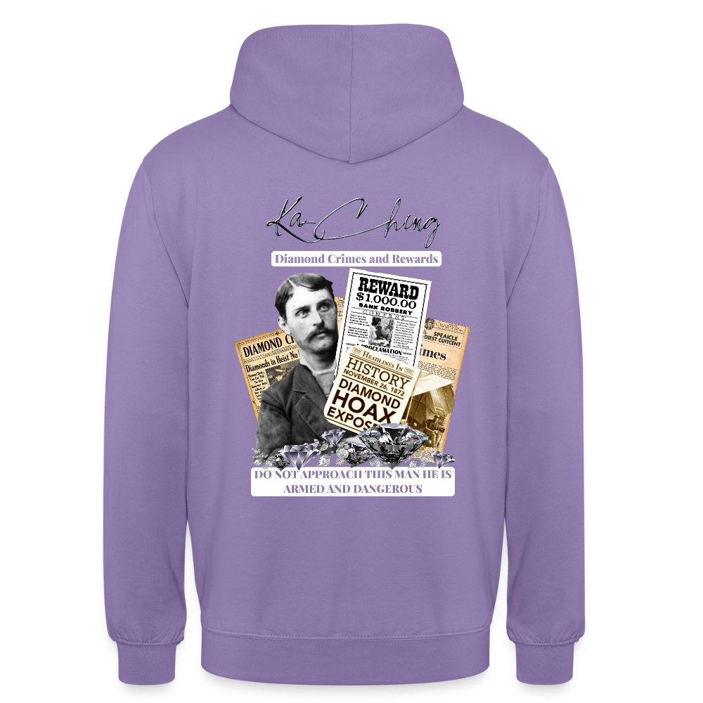 diamond range limited edition Hoodie  design 3 - lavender