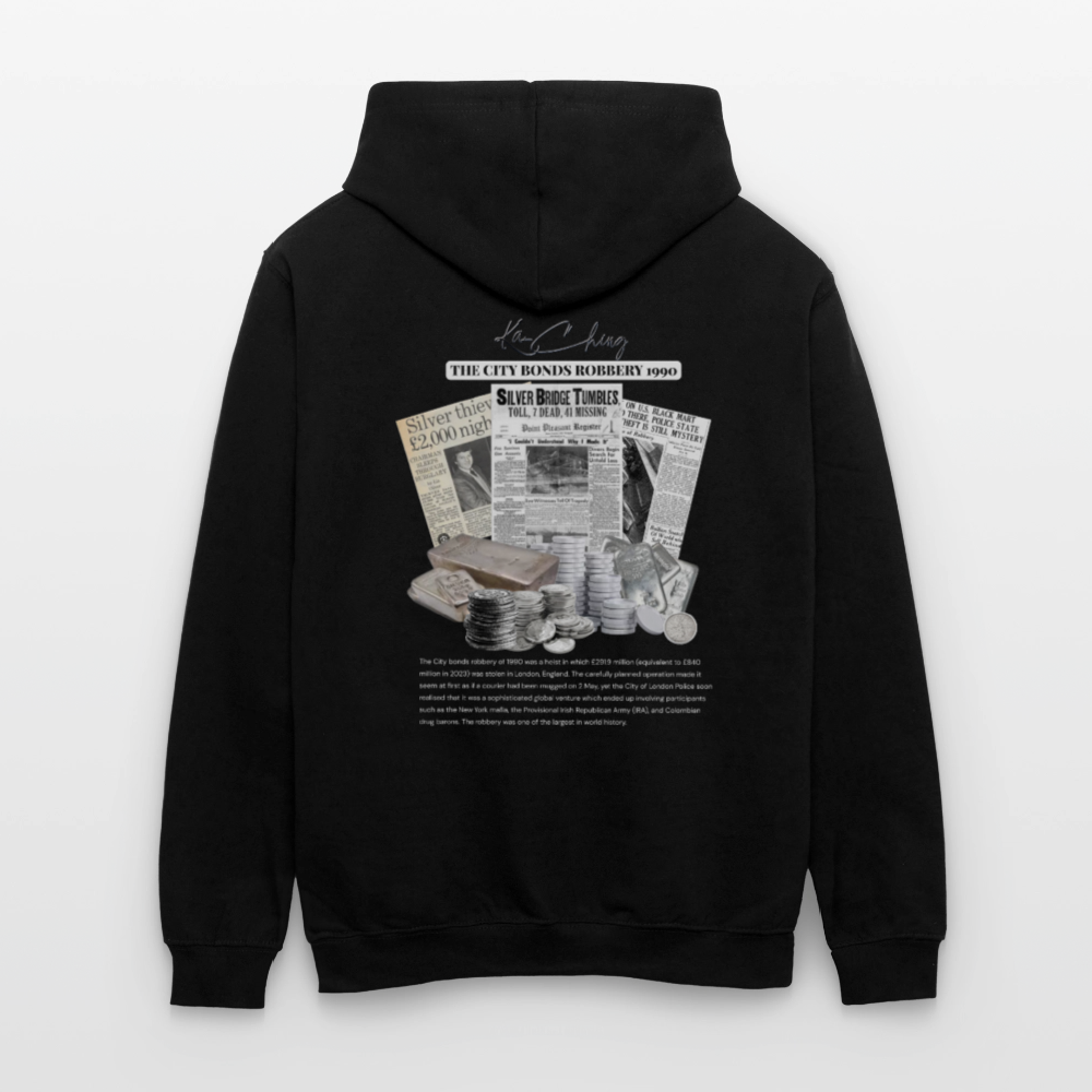 Silver Range City Bonds Robɓery 1990 Hoodie limited edition - black/red