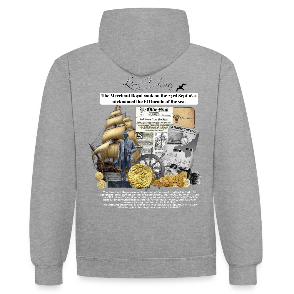 Golden silver Range The Merchant Royal Hoodie limited edition - heather grey/navy