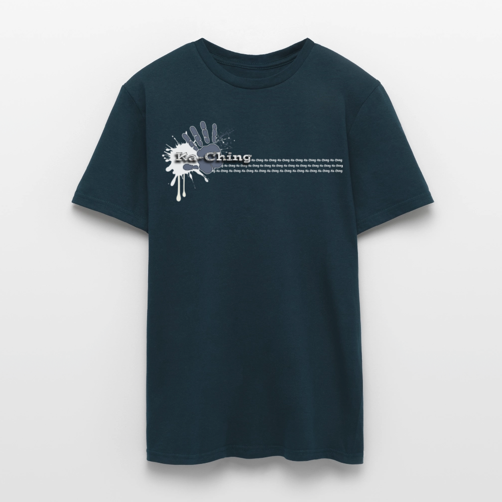 Unisex T-Shirt Ching Silver Logo WH/Dark CHSLR-T-03d - navy