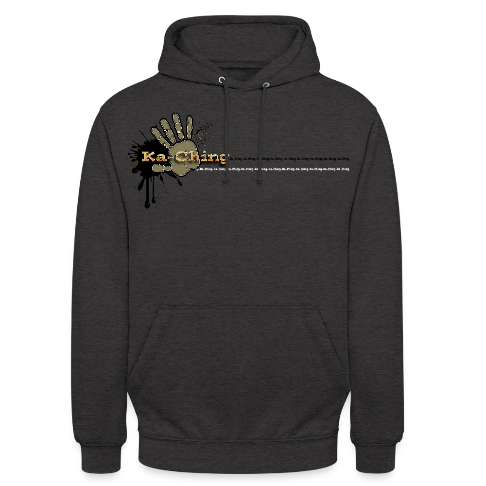 Unisex Hoodie Ching Gold logo - charcoal grey