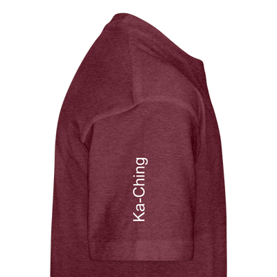 Unisex T-Shirt Ching Bronze Logo - heather burgundy