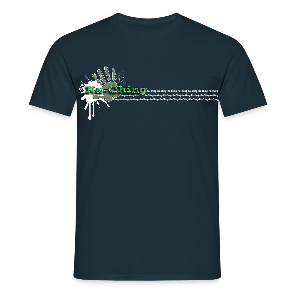 Unisex T-Shirt Ching Green Logo WH/Dark CHGR-T-01d - navy