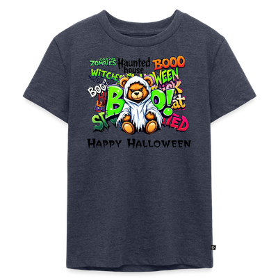 Teddie Ghost boo Tee - heather denim