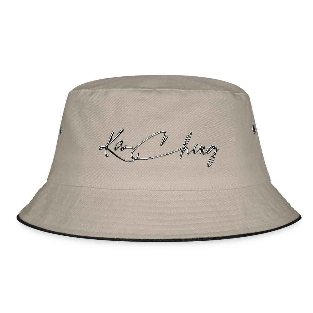 Limited Edition Diamond  Bucket hat. - khaki/black
