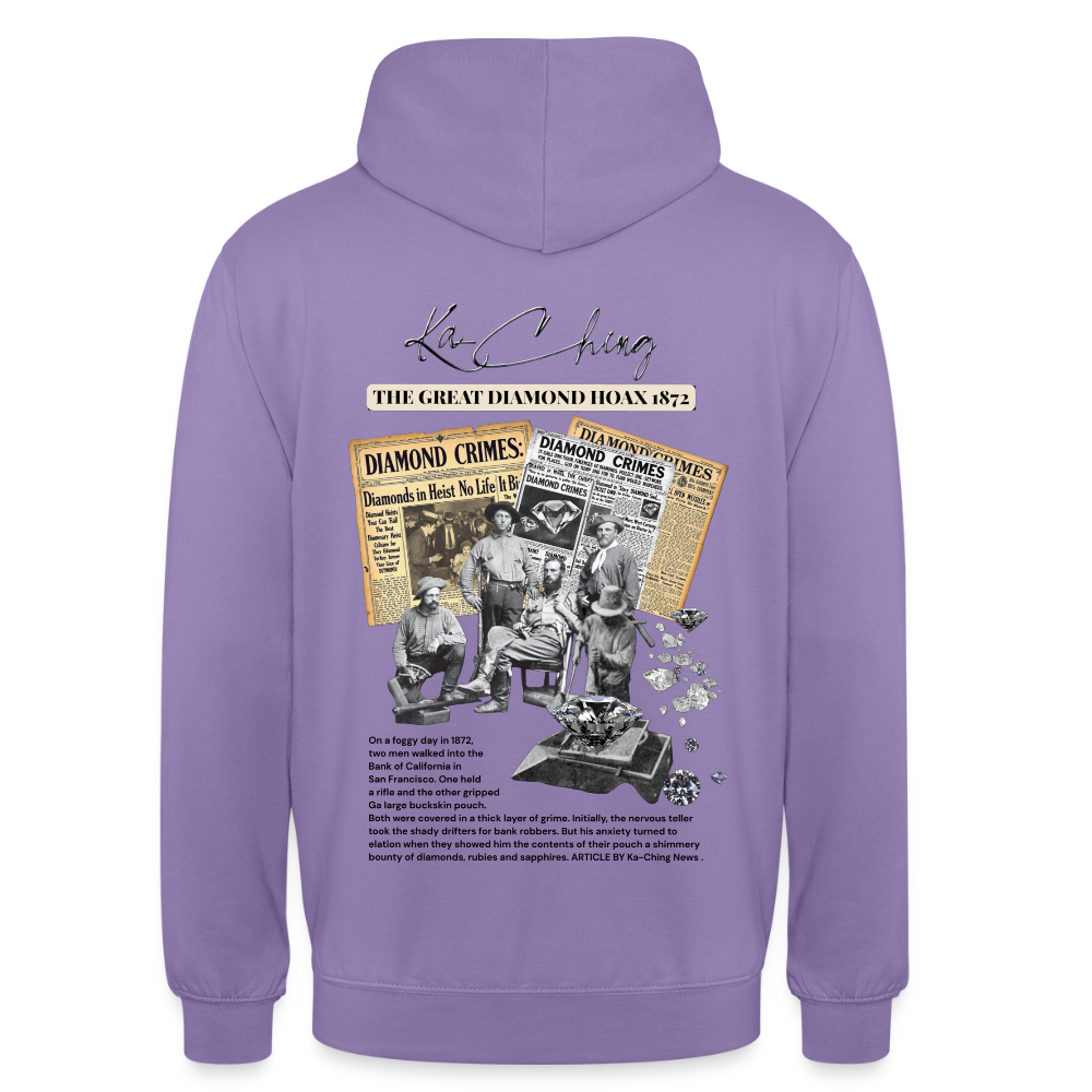 diamond range limited edition Hoodie  design 1 light background - lavender