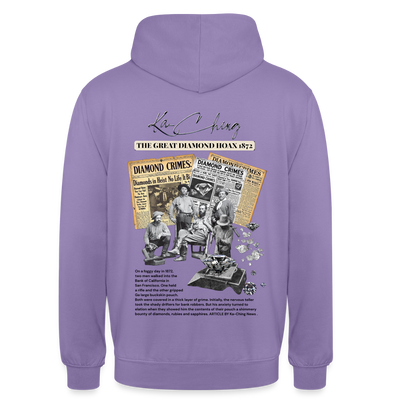 diamond range limited edition Hoodie  design 1 light background - lavender