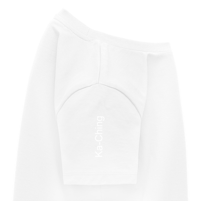 Unisex T-Shirt Ching Silver Logo - white