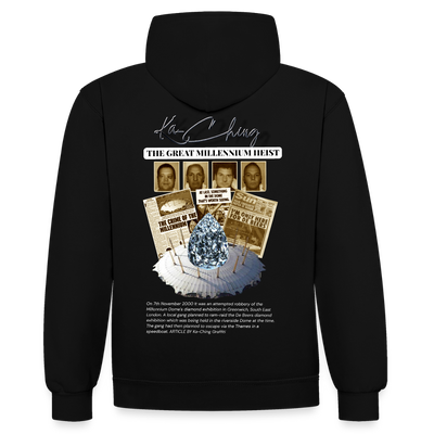 Diamond Range Millenium Heist 2000 Hoodie limited edition - black/heather grey