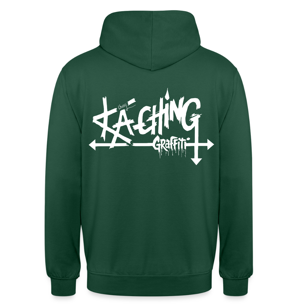 Minimal Range Unisex Hoodie limited editions design 1 - bottle green