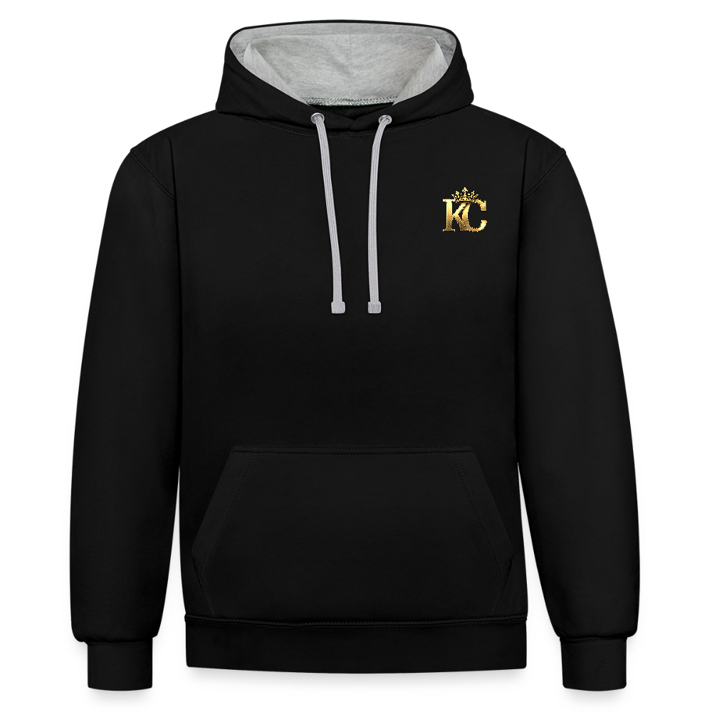 Gold Range Heathrow Robɓery Hoodie limited edition - black/heather grey