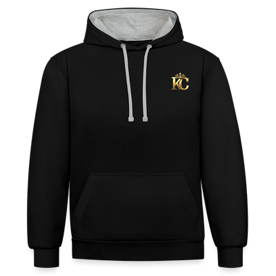 Gold Range Heathrow Robɓery Hoodie limited edition - black/heather grey