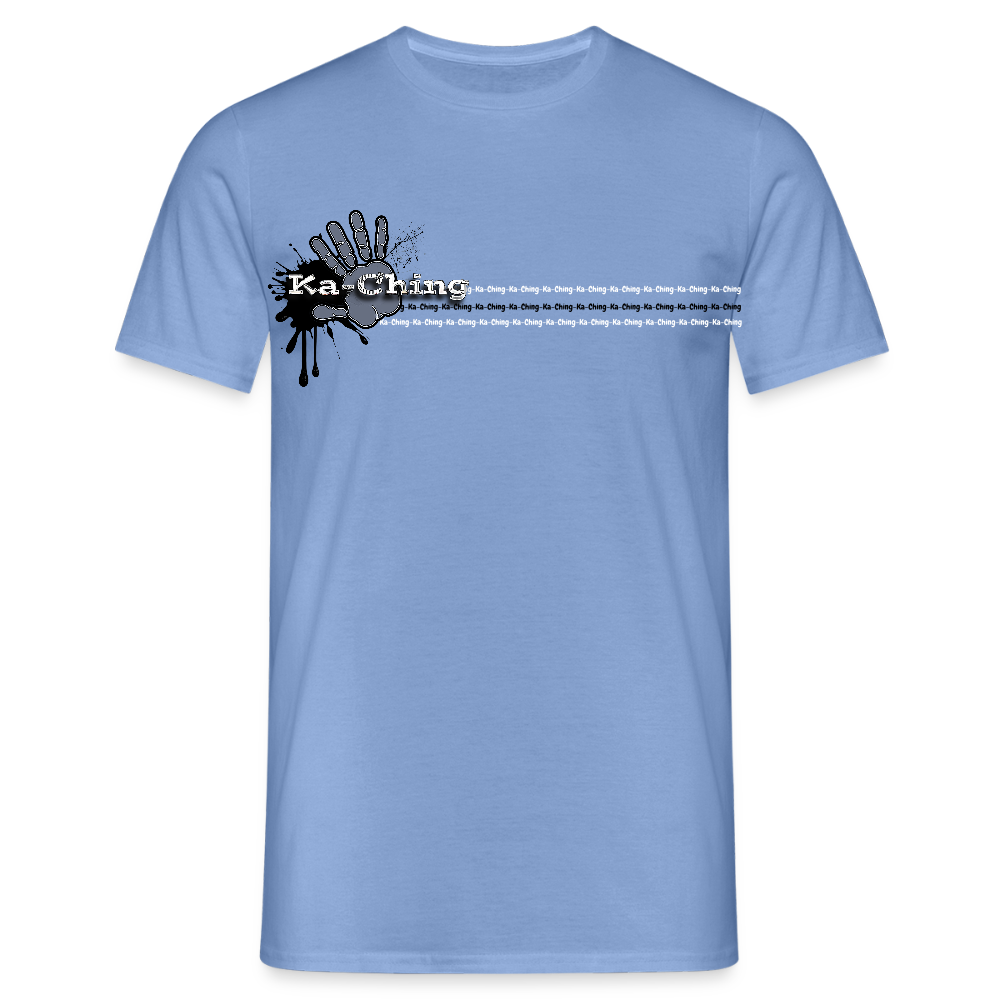 Unisex T-Shirt Ching Silver Logo CH-SLR-T-03c - carolina blue