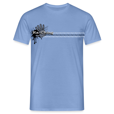 Unisex T-Shirt Ching Silver Logo CH-SLR-T-03c - carolina blue