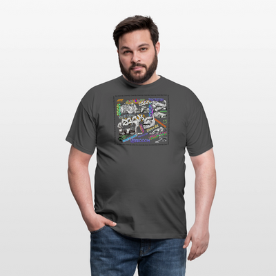 Unisex T-Shirt F1 Graffiti - charcoal grey