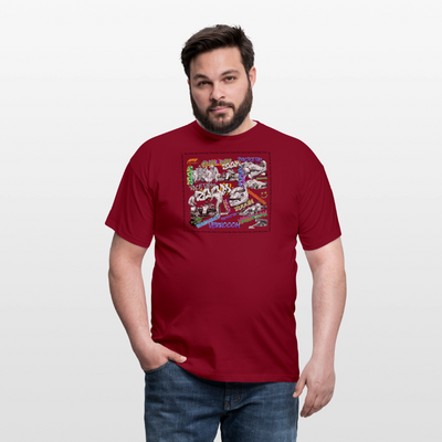 Unisex T-Shirt F1 Graffiti - brick red
