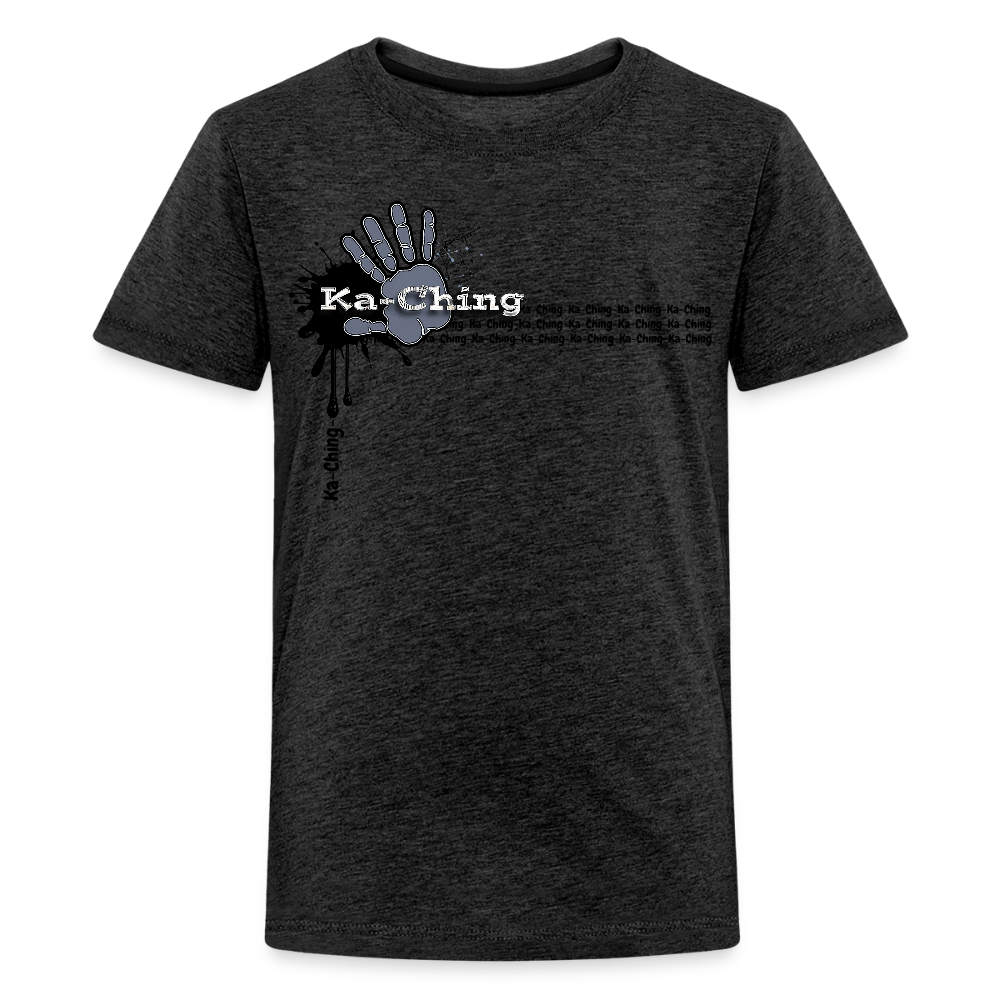 Unisex T-Shirt Ching Silver Logo - charcoal grey