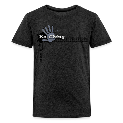 Unisex T-Shirt Ching Silver Logo - charcoal grey