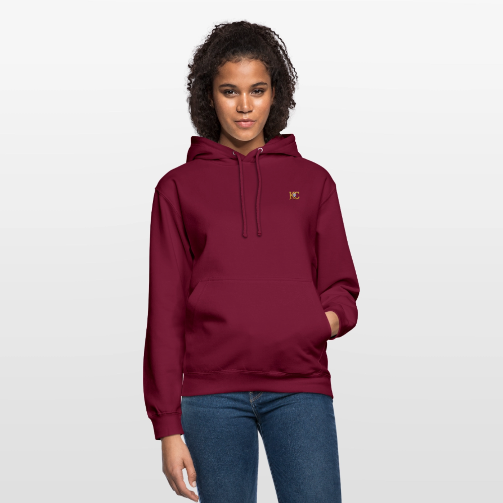 Minimal Range Unisex Hoodie limited Ka-Ching ⁶design - bordeaux
