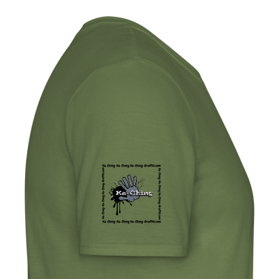 Unisex T-Shirt Ching Silver Logo CH-SLR-T-03c - military green