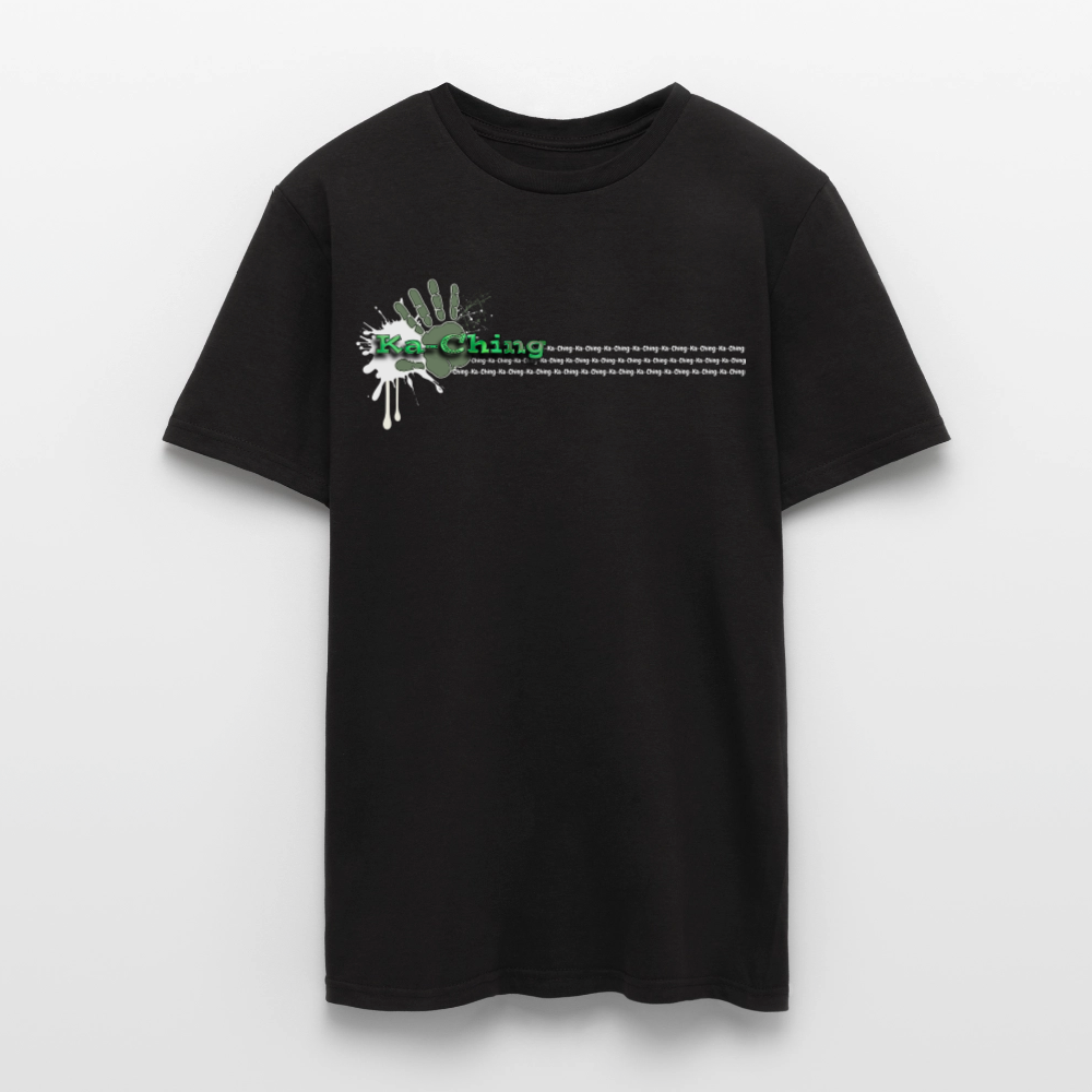 Unisex T-Shirt Ching Green Logo WH/Dark CHGR-T-01d - black