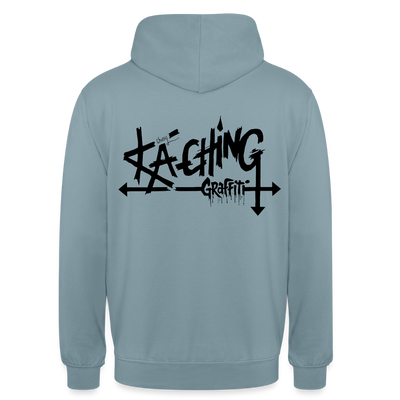 Minimal Range Unisex Hoodie limited Ka-Ching design2 - stonewash blue