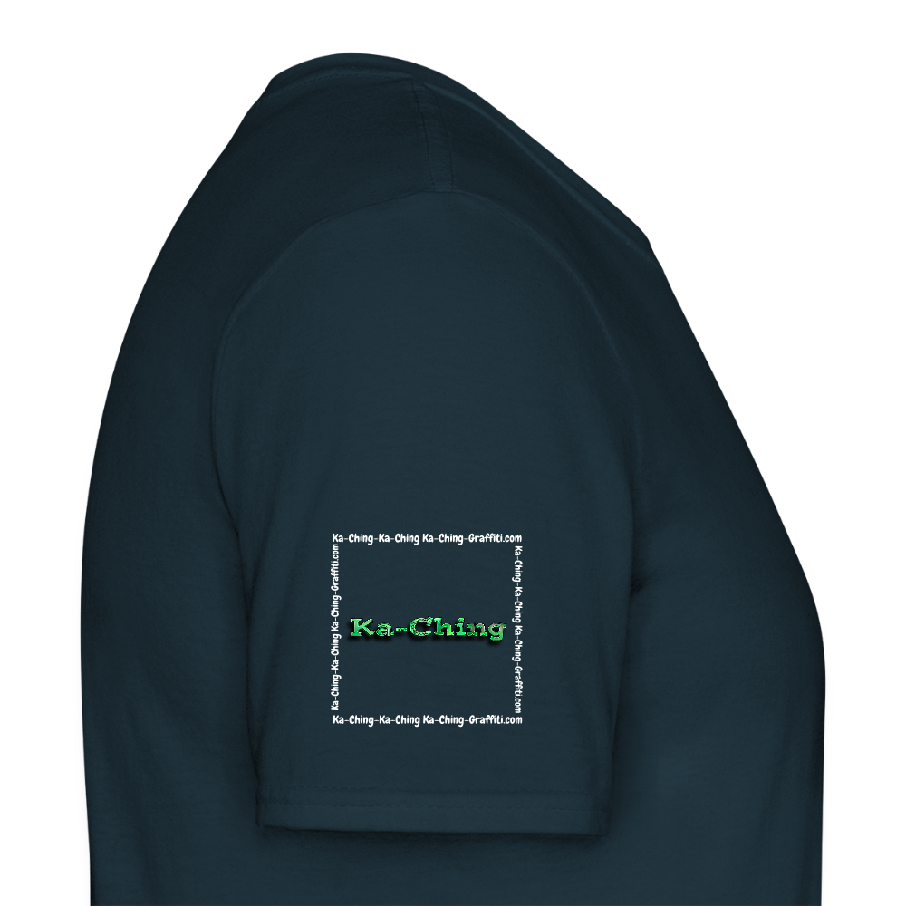 Unisex T-Shirt Ching Green Logo WH/Dark CHGR-T-01d - navy