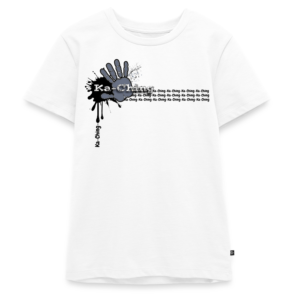 Unisex T-Shirt Ching Silver Logo - white