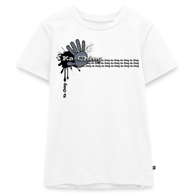 Unisex T-Shirt Ching Silver Logo - white