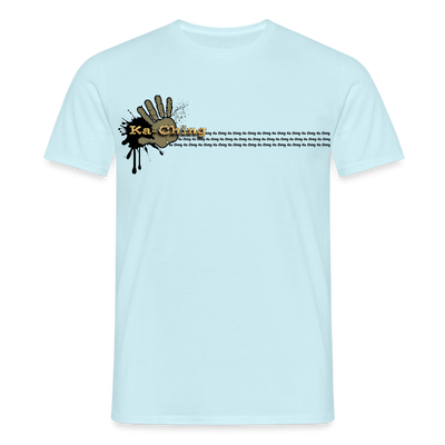 Ka-Ching T-Shirt Ching Gold Logo CHGD-T-02w - sky