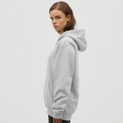 Minimal Range Unisex Hoodie limited Ka-Ching design2 - light heather grey