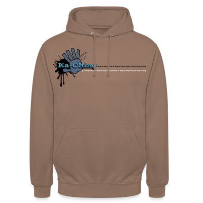 Unisex Hoodie Ching Blue logo - mocha