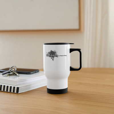 Ka-Ching Travel Mug  Ching Silver - white