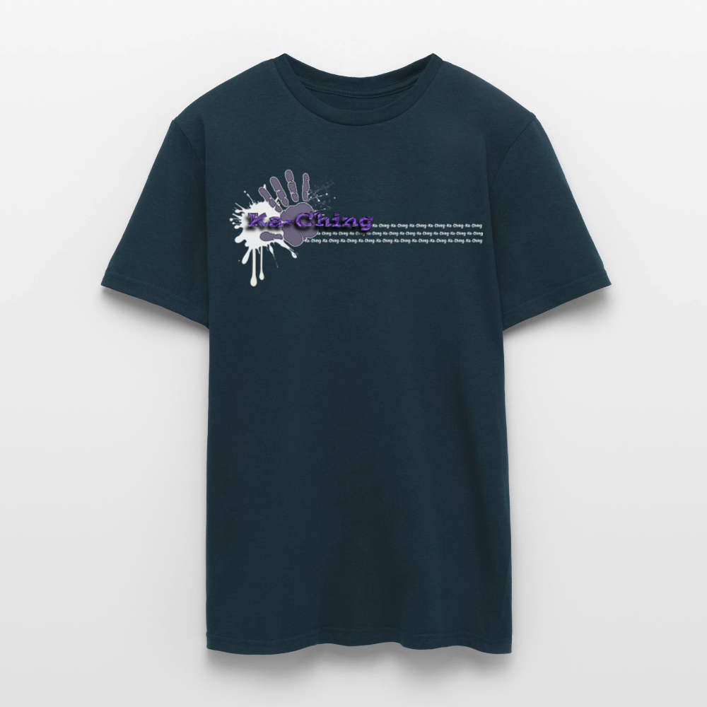 Unisex T-Shirt Ching Purple Logo WH/Dark CHPU-T-06d - navy