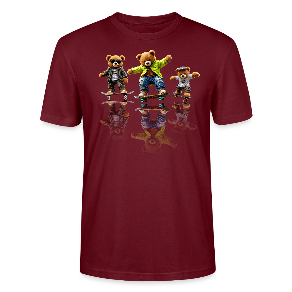 skateboarding Teds Tee - burgundy