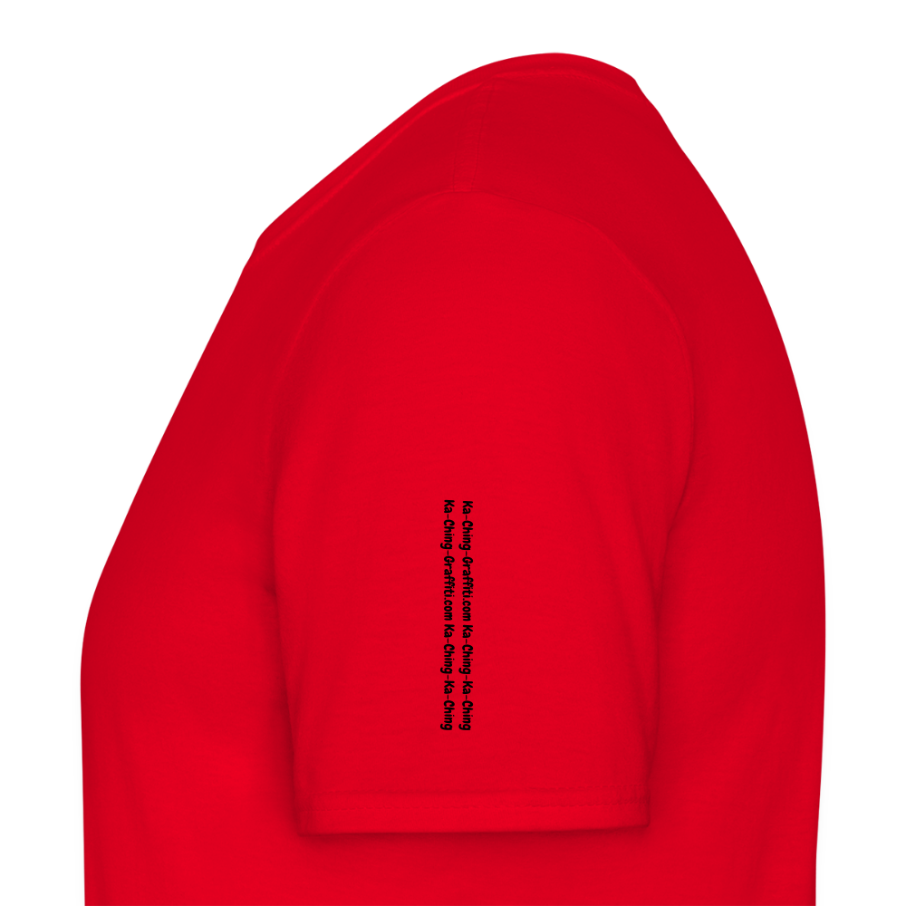 Ka-Ching T-Shirt Ching Gold Logo CHGD-T-02w - red